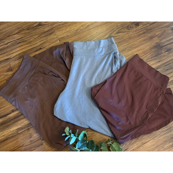 LOT OF 3 Athleta Size 3X Womens Seasoft Wide Leg Pant Venice Joggers Brown Blue